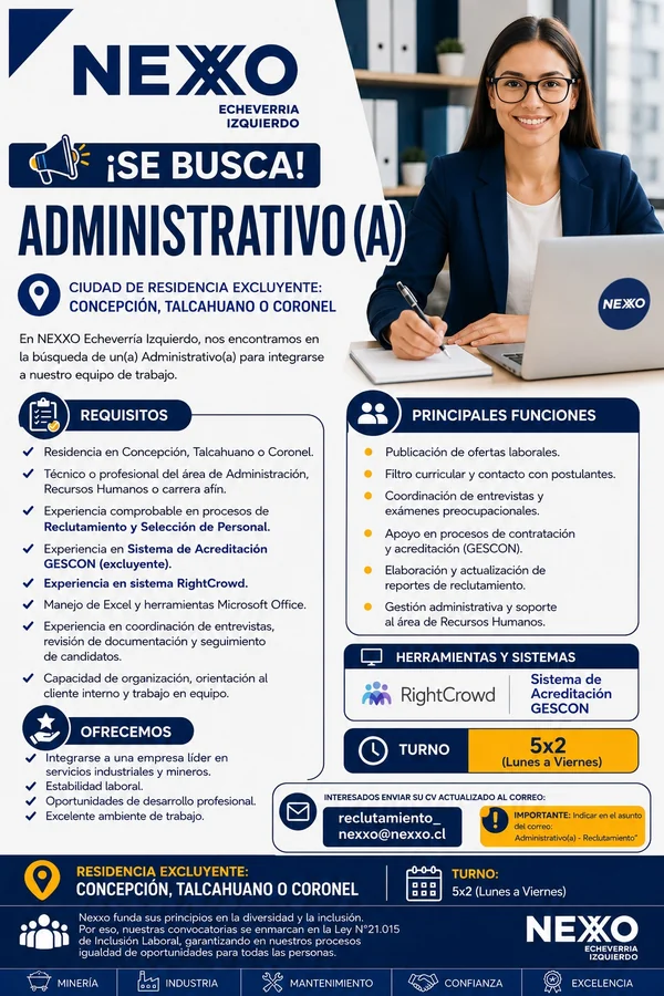 Administrativo(a) – Reclutamiento - imagen 1