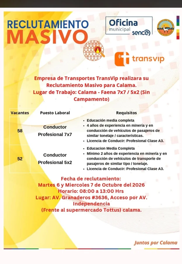 Conductores Profesionales Faena - imagen 1