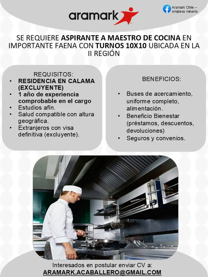 Maestro de Cocina en Faena Minera - imagen 1