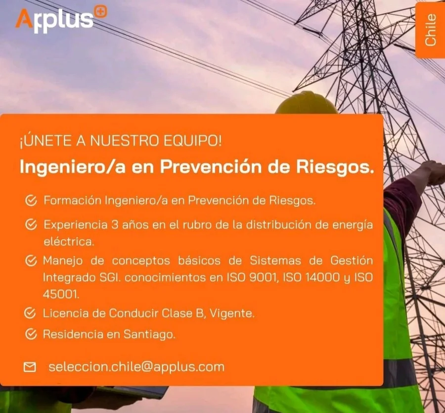 Ingeniero/a en Prevención de Riesgos - imagen 1