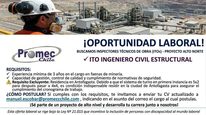 Inspector Técnico de Obra - Ingeniero Civil Estructural - imagen 1