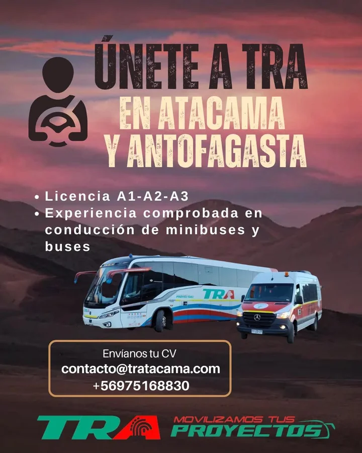 Conductor de minibuses y buses - Atacama y Antofagasta - imagen 1