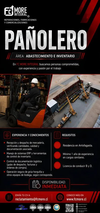 Auxiliar de Bodega e Inventario - imagen 1