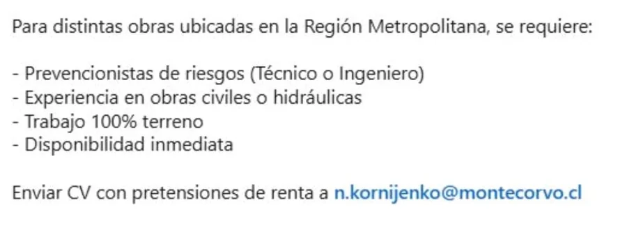 Prevencionista de Riesgos - imagen 1