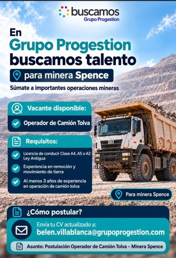 Operador de Camión Tolva - imagen 1