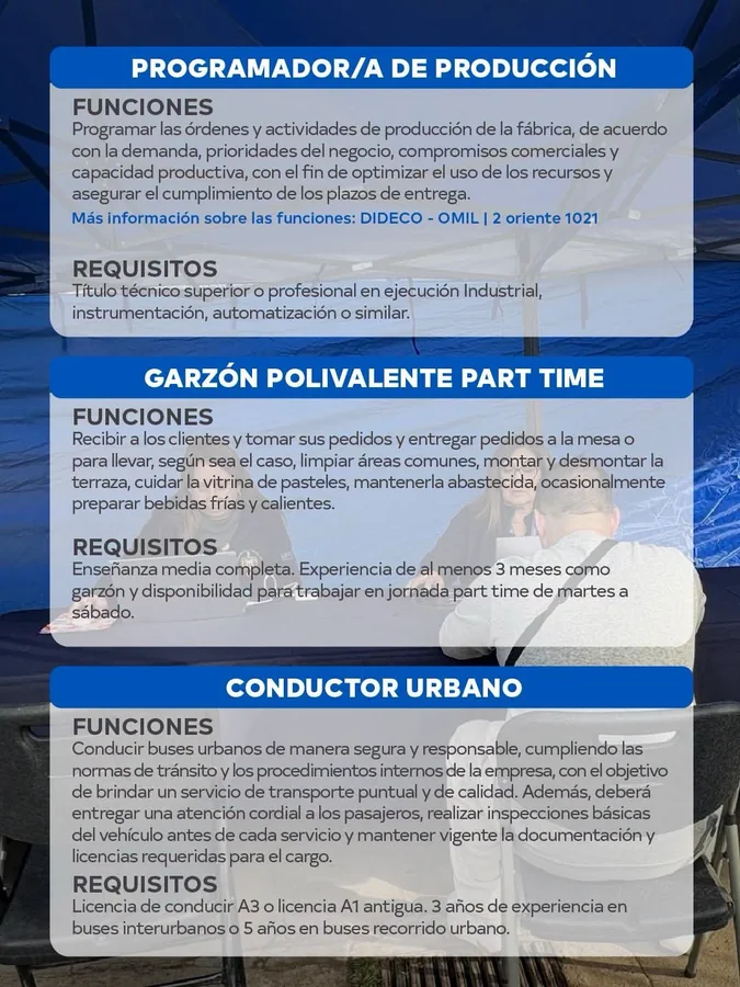 Ofertas de empleo: Producción, Hostelería y Transporte - imagen 1