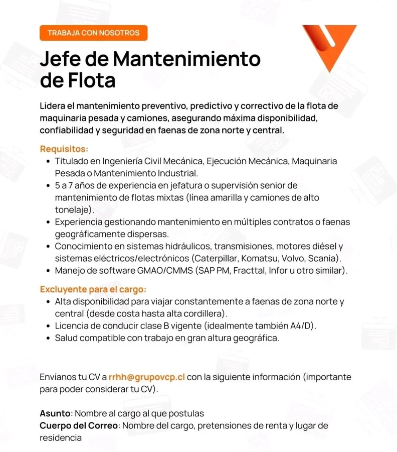 Jefe de Mantenimiento de Flota - imagen 1