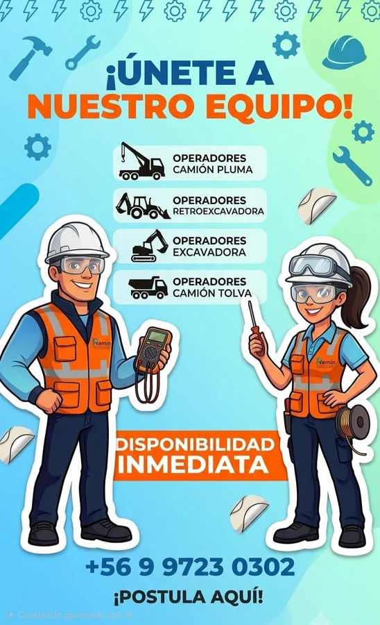 Operadores de Camión Pluma, Tolva y Retroexcavadora - imagen 1