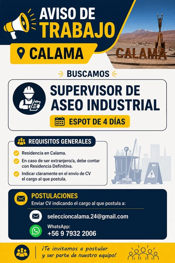 Supervisor de Aseo Industrial - imagen 1