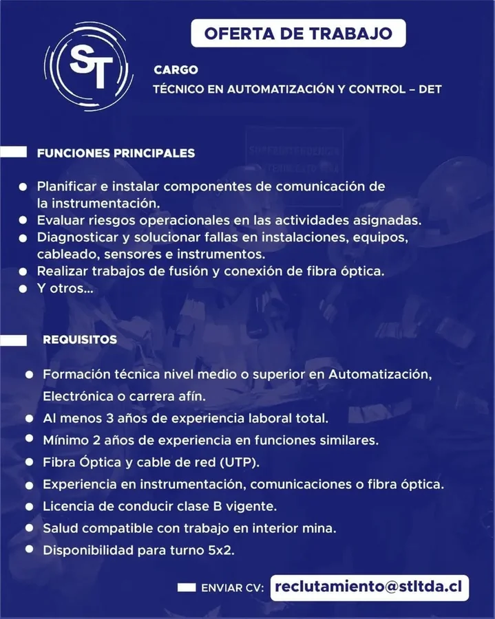 Técnico en Automatización y Control - DET - imagen 1