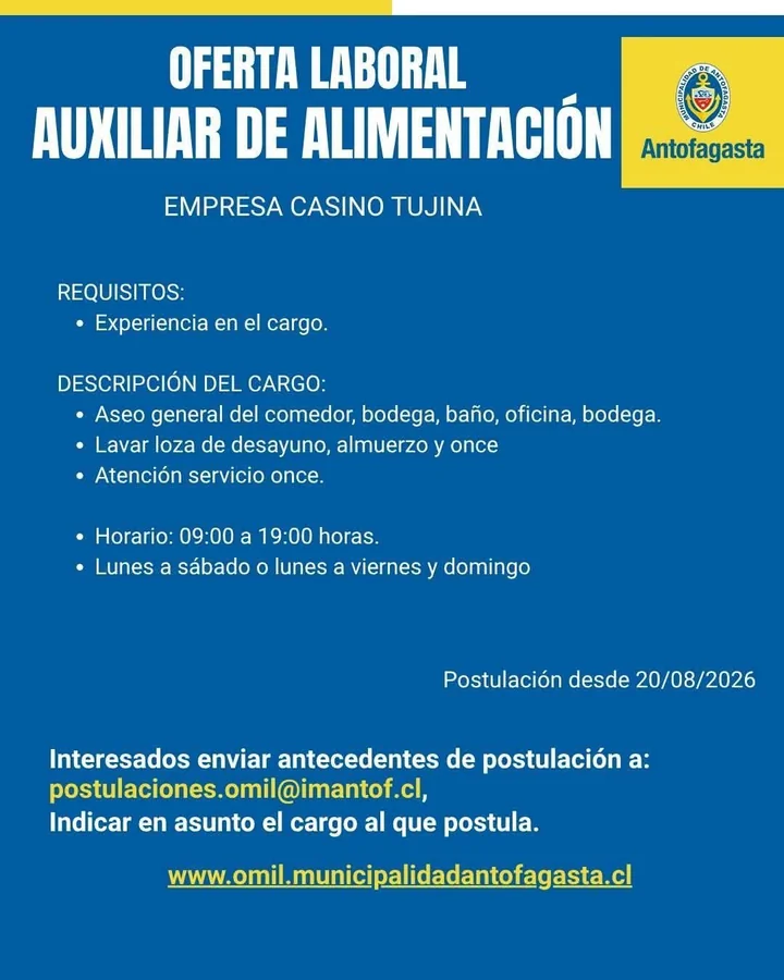 Auxiliar de Alimentación - imagen 1