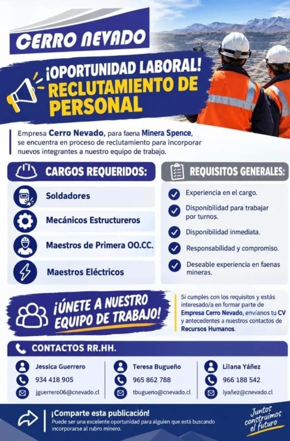 Soldadores, mecánicos y maestros para minería - imagen 1