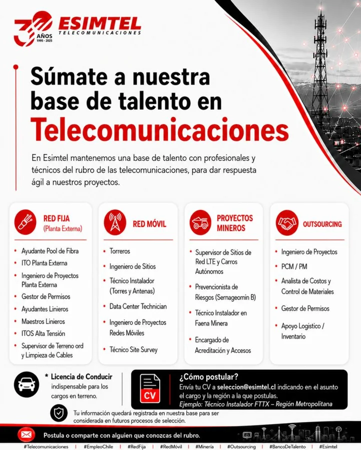 Base de Talento en Telecomunicaciones - imagen 1