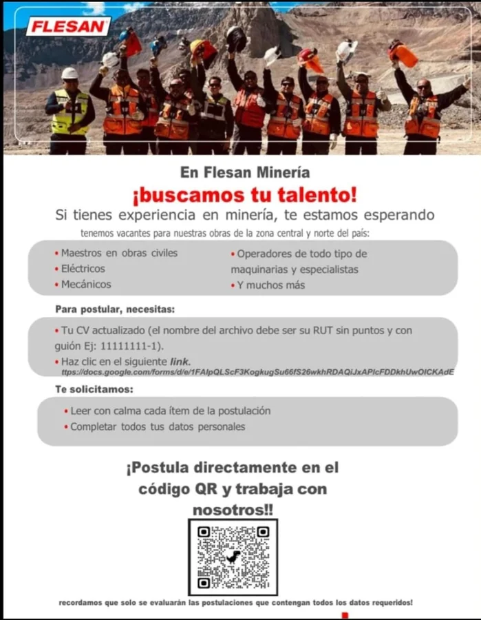 Vacantes para Obras de Minería - imagen 1