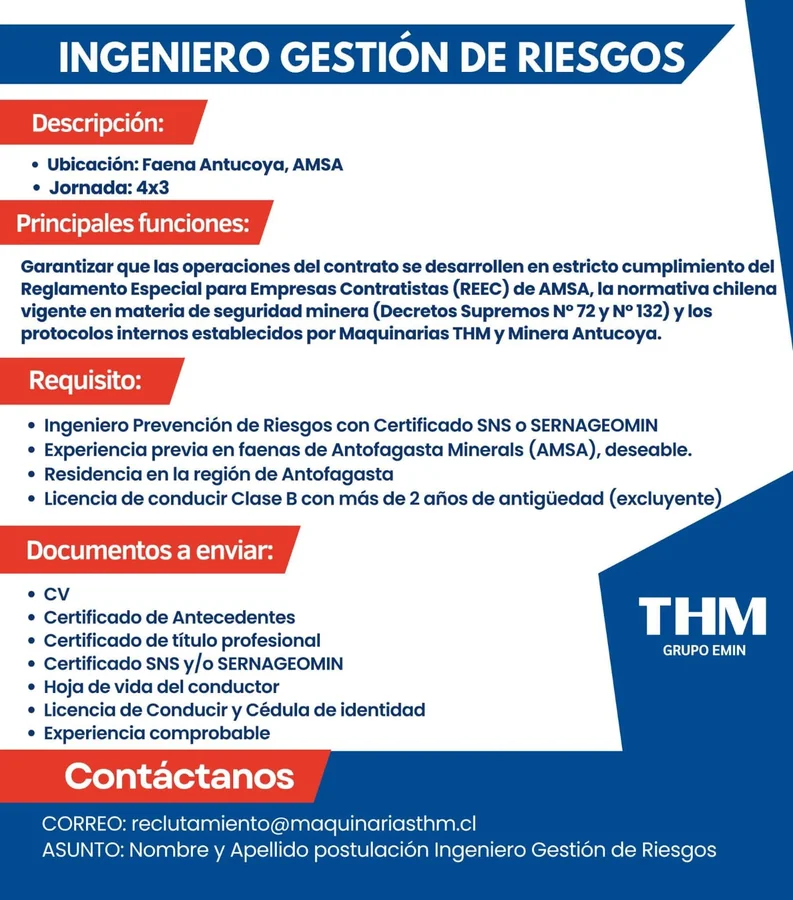 Ingeniero Gestión de Riesgos - imagen 1