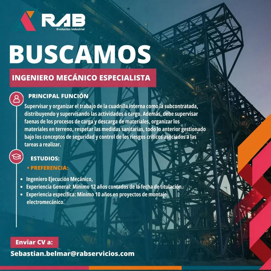 Ingeniero Mecánico Especialista - imagen 1
