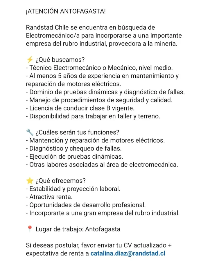 Electromecánico/a - imagen 1