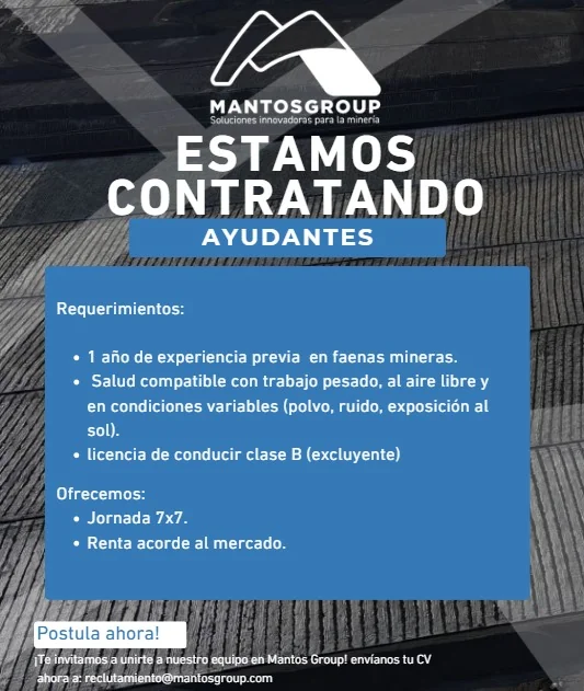Ayudante de Faena Minera - imagen 1