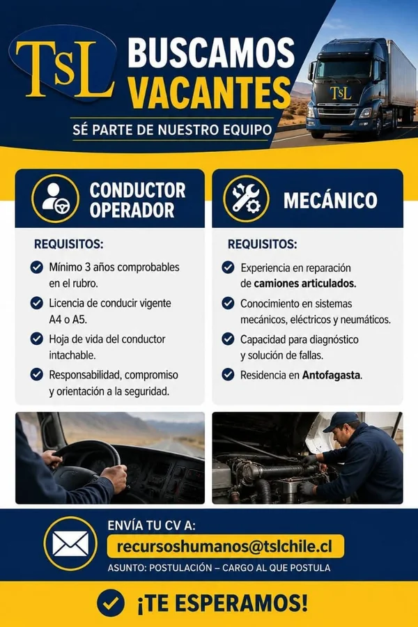 Conductor Operador y Mecánico - imagen 1