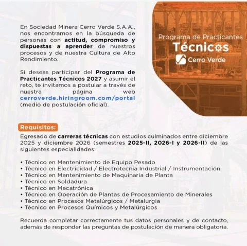 Programa de Practicantes Técnicos 2027 - imagen 1