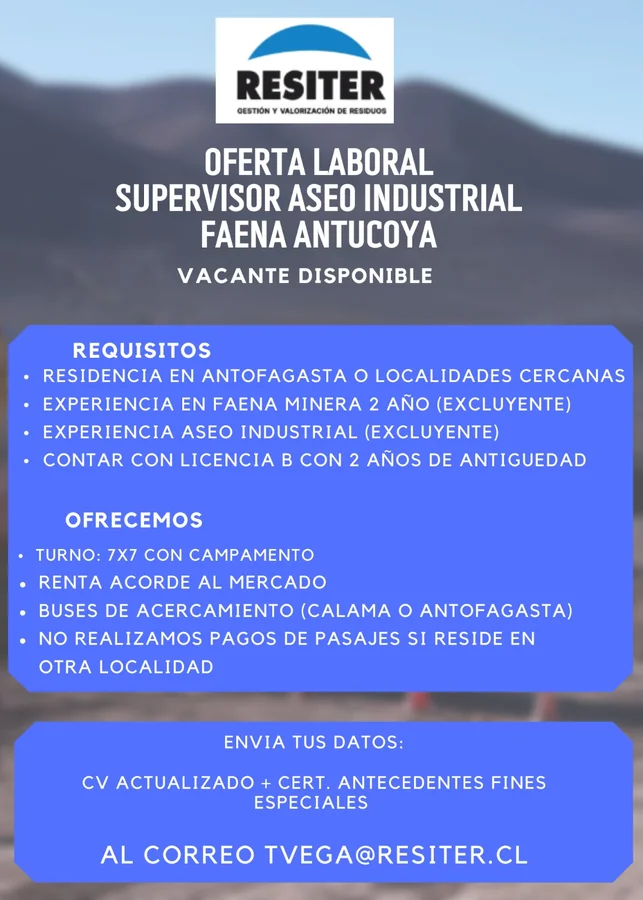 Supervisor de Aseo Industrial - imagen 1