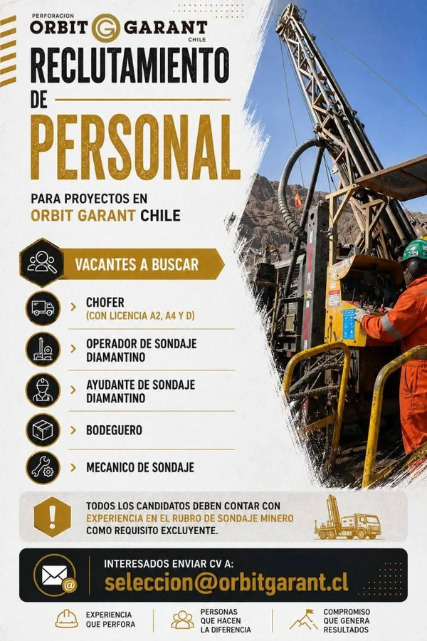 Reclutamiento de Personal para Sondaje Minero - imagen 1