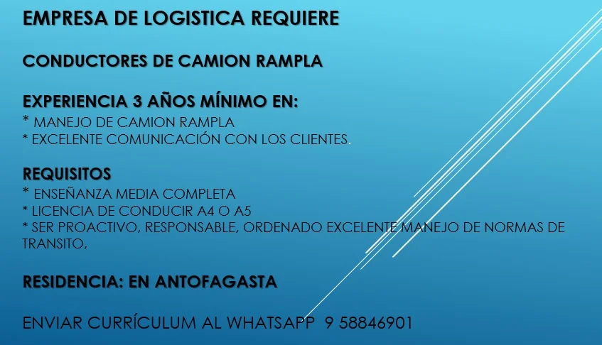 Conductor de Camión Rampla - imagen 1