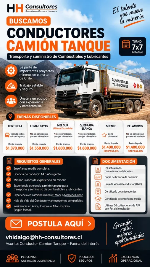 Conductor de Camión Tanque - imagen 1