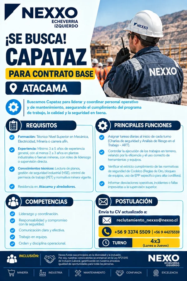 Capataz para Contrato Base - imagen 1