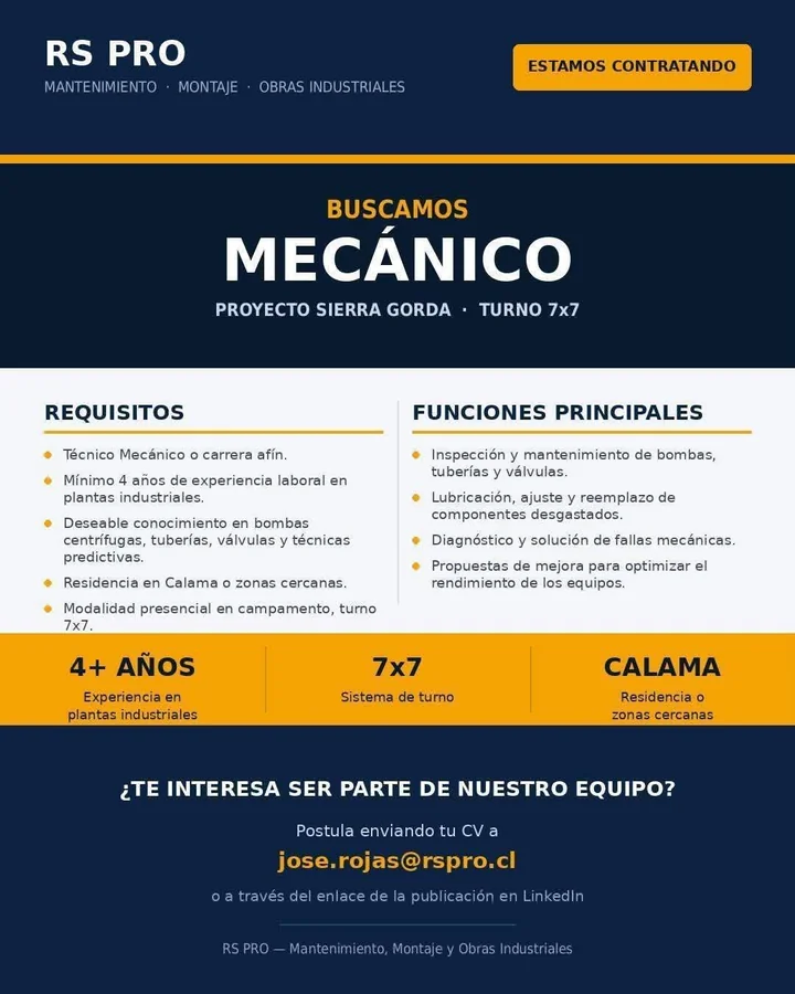 Mecánico de Mantenimiento - imagen 1