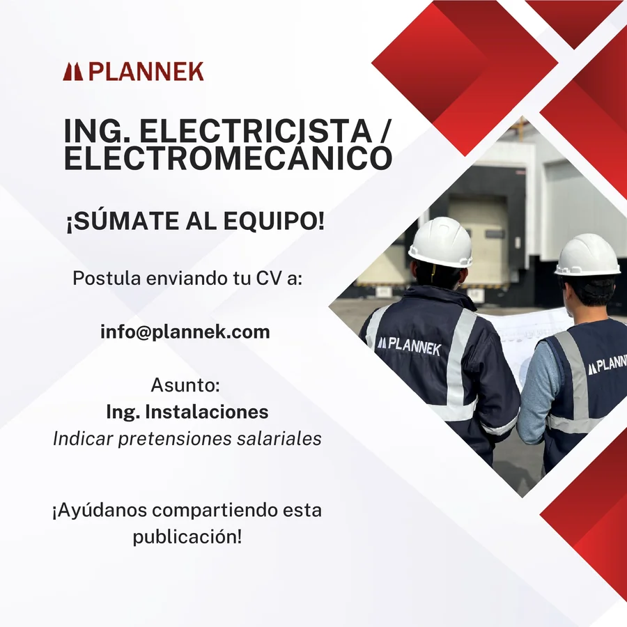Ing. Instalaciones - Electricista y Electromecánico - imagen 1