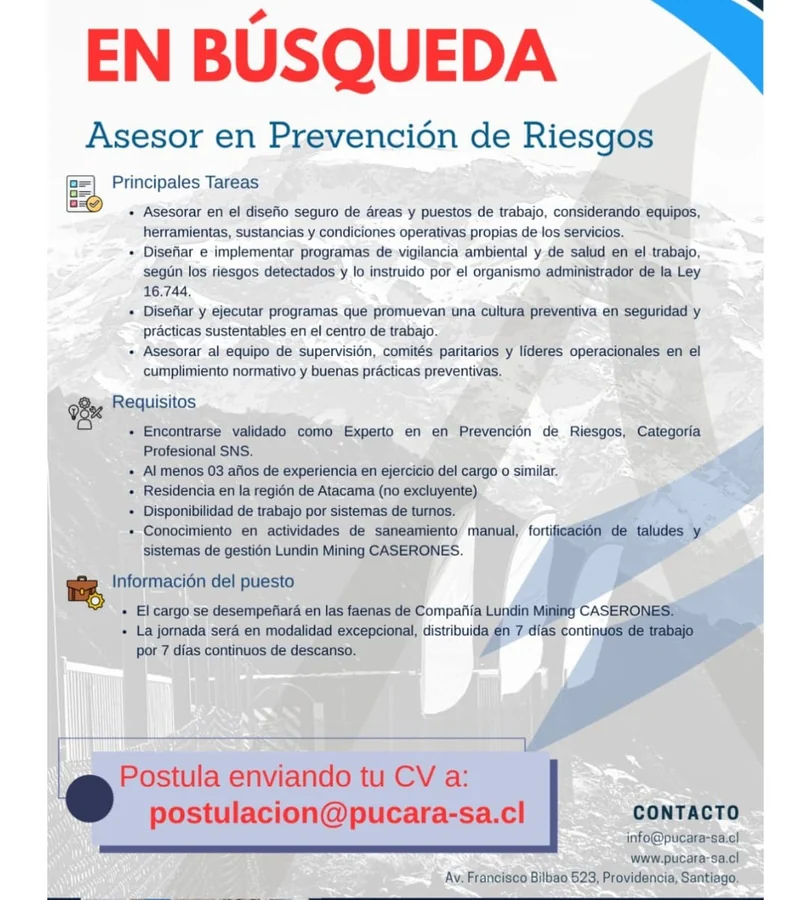 Asesor en Prevención de Riesgos - imagen 1