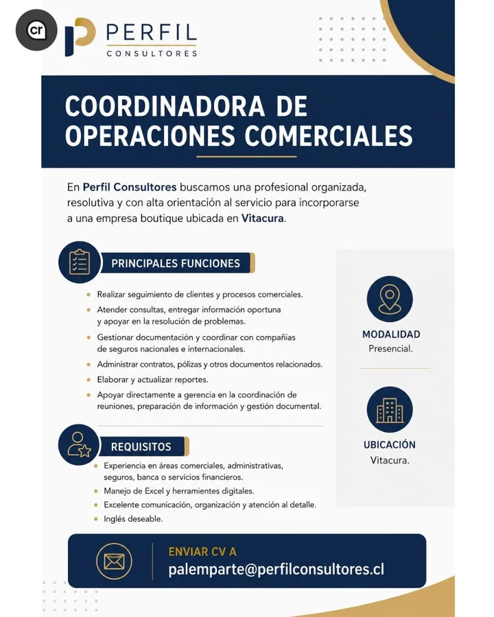 Coordinadora de Operaciones Comerciales - imagen 1