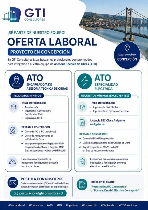 Encargado/a de Asesoría Técnica de Obras - Concepción - imagen 1