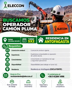 Operador de Camión Pluma - imagen 1