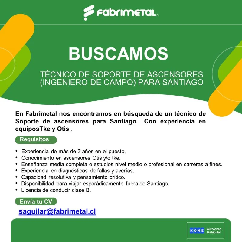 Técnico de Soporte de Ascensores - imagen 1