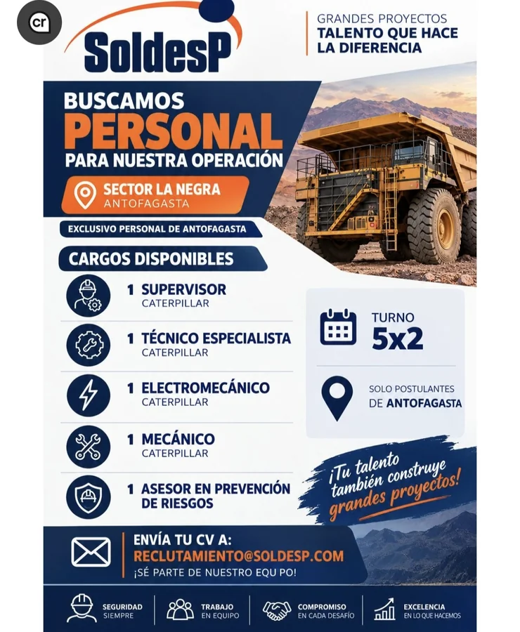 Personal Técnico y Mantenimiento Caterpillar - imagen 1