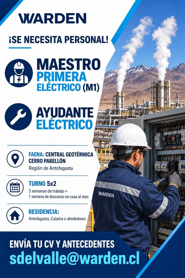 Maestro Primera Eléctrico y Ayudante Eléctrico - imagen 1