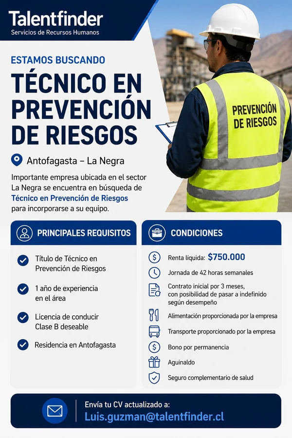 Técnico en Prevención de Riesgos - imagen 1