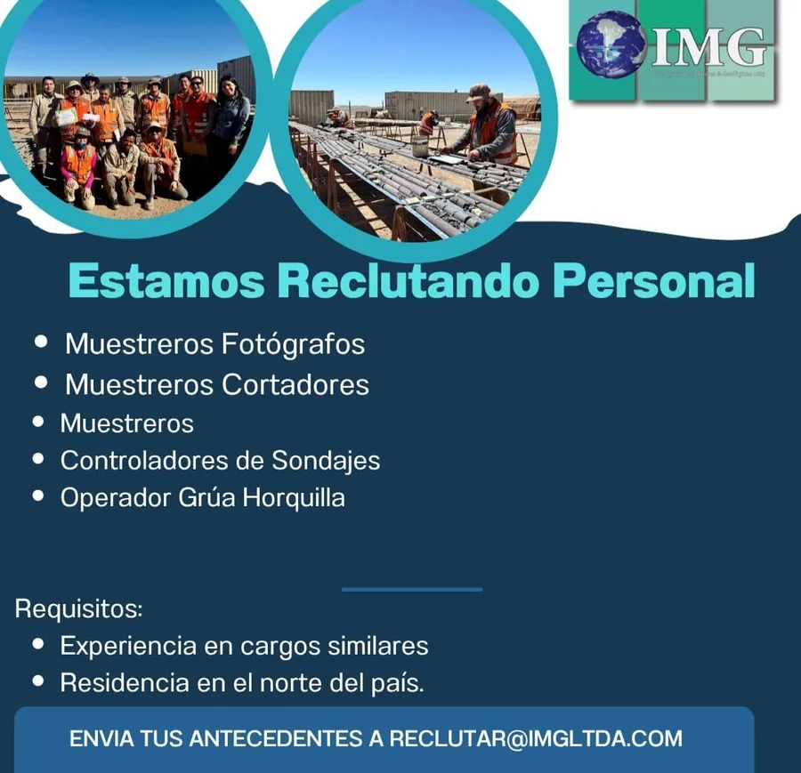 Personal para Sondaje, Muestreo y Operación de Grúa - imagen 1