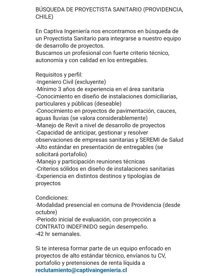 Proyectista Sanitario - imagen 1