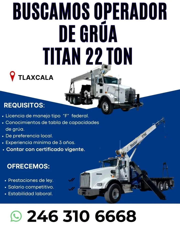 Operador de Grúa Titan 22 Ton - imagen 1