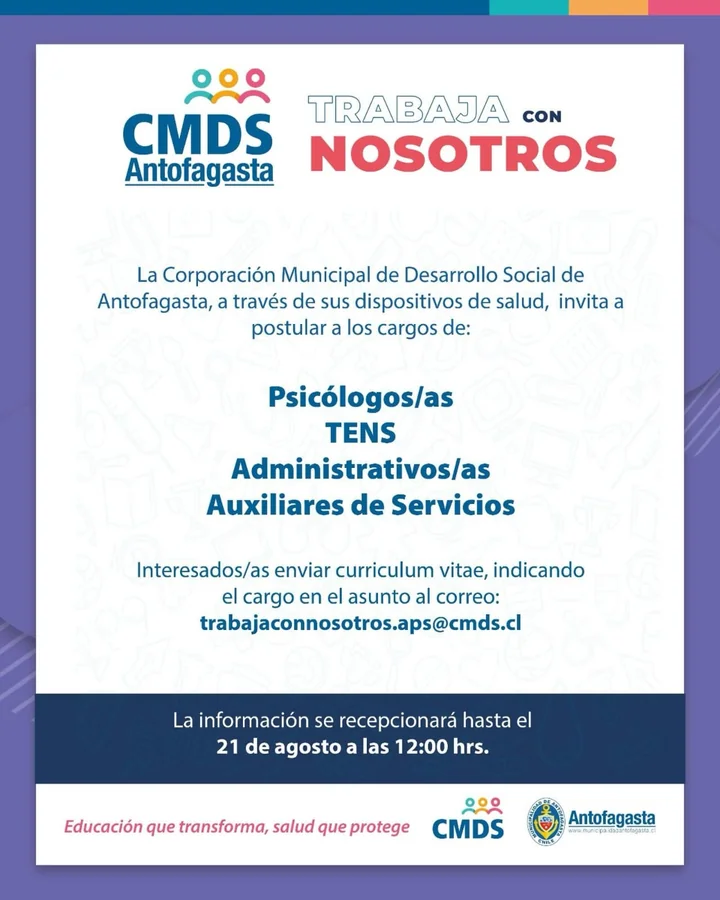 Convocatoria para cargos del área de la salud - imagen 1