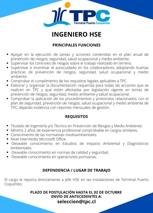 Ingeniero HSE - imagen 1