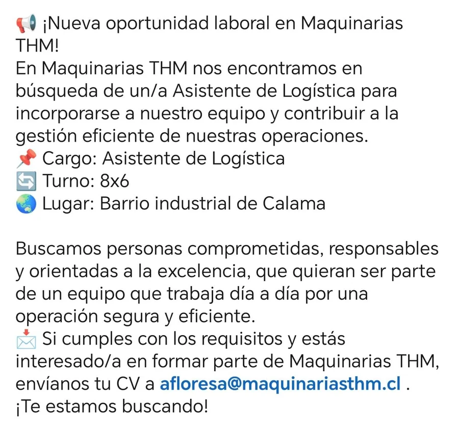 Asistente de Logística - imagen 1