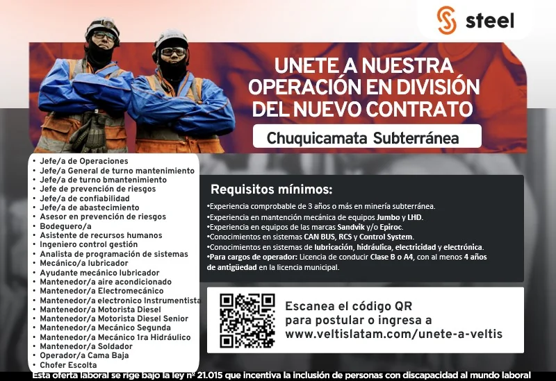 Oportunidades en Chuquicamata Subterránea - imagen 1