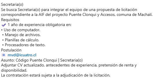 Secretaria(o) - imagen 1