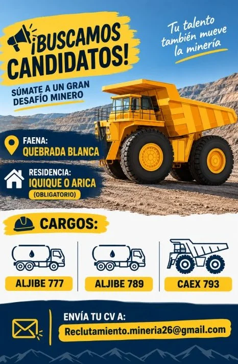 Operadores de Aljibe y CAEX - Faena Quebrada Blanca - imagen 1