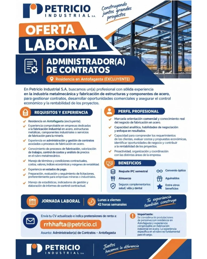 Administrador(a) de Contratos - imagen 1