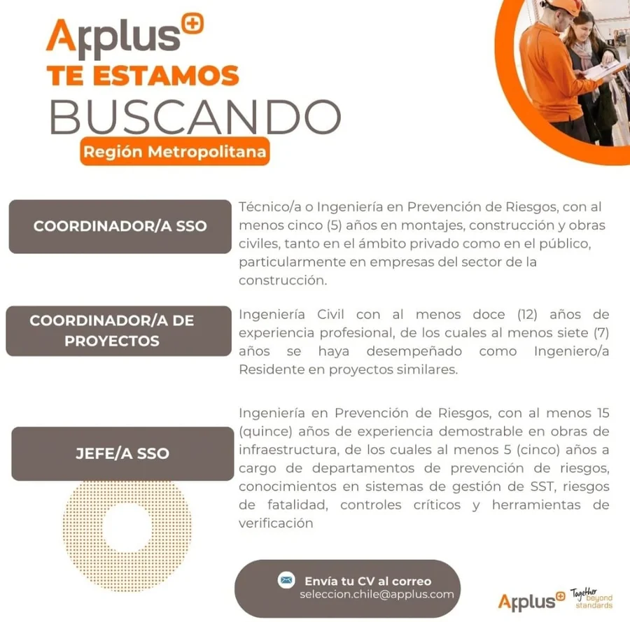 Coordinadores SSO, de Proyectos y Jefe SSO - imagen 1